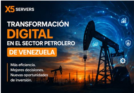 X5servers's tweet image. 🚀 Venezuela abre una nueva etapa para empresarios e inversores del sector petrolero y minero.

Infraestructura IT, ciberseguridad y continuidad serán clave.

👉 Lee la entrada: buff.ly/shhSvVP

#TransformaciónDigital #Inversión