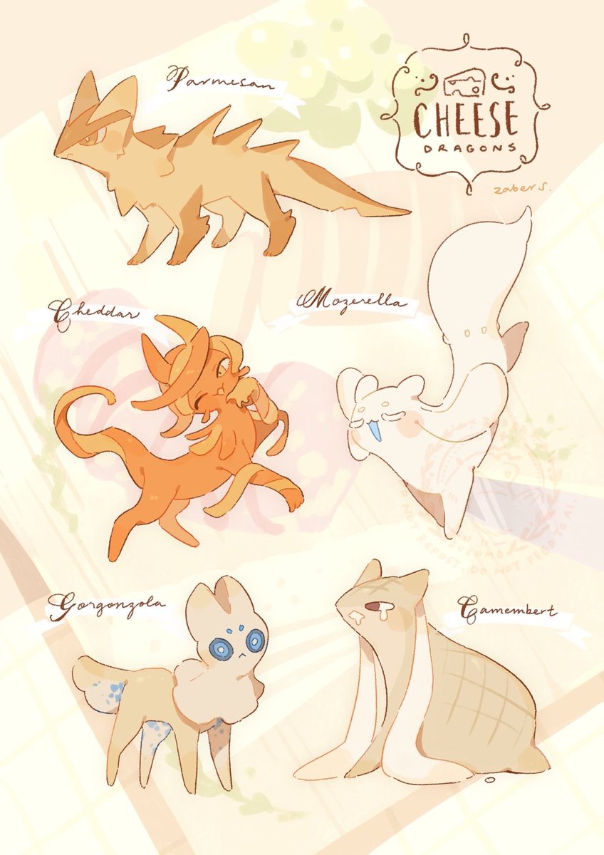 zaber_suzume's tweet photo. Cheese Dragons 🧀 #oc https://t.co/AGxkt907BV