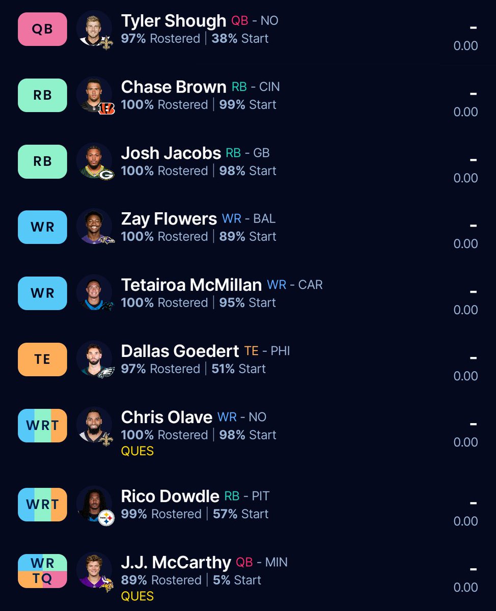 df_solutions's tweet photo. #Xfam and #dynasty #football #NFL fam..been offered two trades:

Trade 1: 
I give: 1.05
I get: 1.11 + Wan'Dale Robinson

Trade 2:
I give: Jaydon Blue + Dylan Sampson + 2027 3rd
I get: Tory Horton + 2.05

My team is in the following images...do I pull one, both triggers? Was trying to get a QB with 1.05