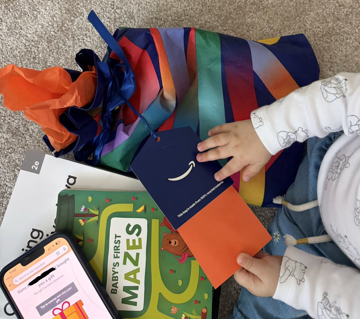 danaasimona's tweet image. Baby is turning nine months already—how is time flying by so fast? We’re celebrating with a special order from @amazon #gift #baby #birthday #amazon