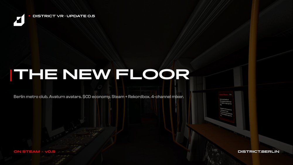 thedistrictvr's tweet image. v0.5. Four days out.

May 8 — 19:00 CET on Steam.

#DISTRICTVR #VR #DJ