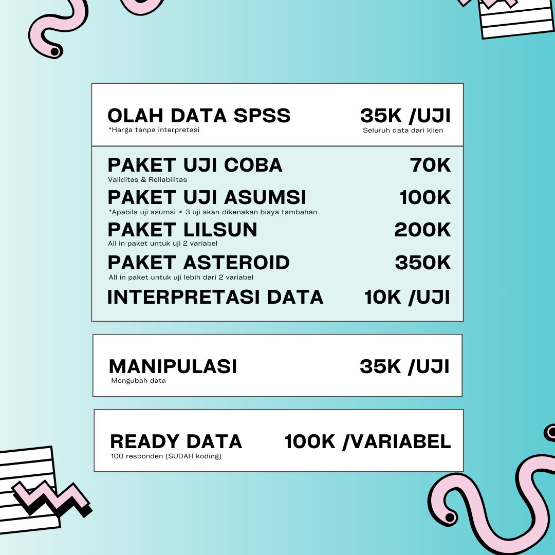 minheenthu's tweet photo. @pinsadturn hii kak aku spess psikologi pake spss/jasp yaaa hmu on wa di bio ✋🏼✨️ https://t.co/A9lFDm6tM2