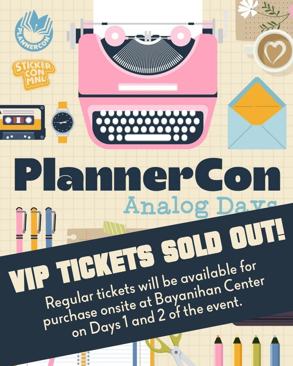 StickerCon ✨️ PlannerCon: Analog Days tweet media