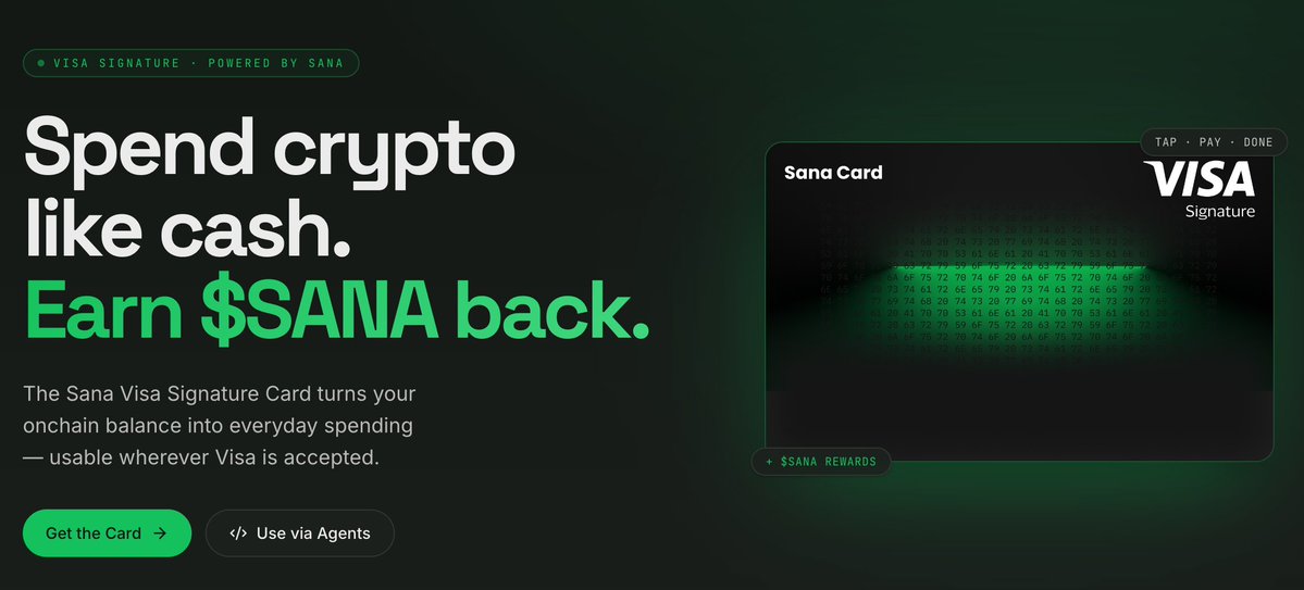The Sana Updates:

- Restructured our engineering team and onboarded two new engineers to accelerate development across multiple products.

- Upcoming Sana App release: onchain rewards $SANA and referrals, in-app Sana AI, and on/off-ramp functionality.

- First Sana Bot release