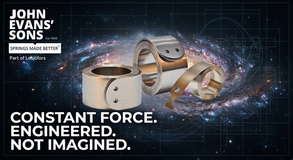JohnEvans_Sons's tweet image. Constant Force. Literally.

May the 4th be with you.

The world searches for “The Force.”
We’ve been engineering it since 1850.

No mysticism. Just measurable, reliable performance.

Aerospace included. The kind that leaves the atmosphere.

#MayThe4thBeWithYou #Aerospace