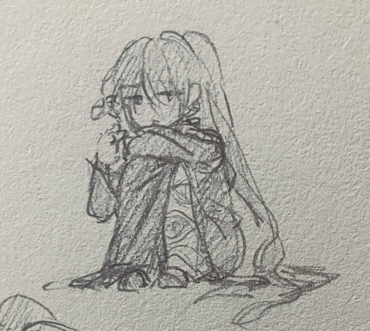 random tog sketch and a sad viole