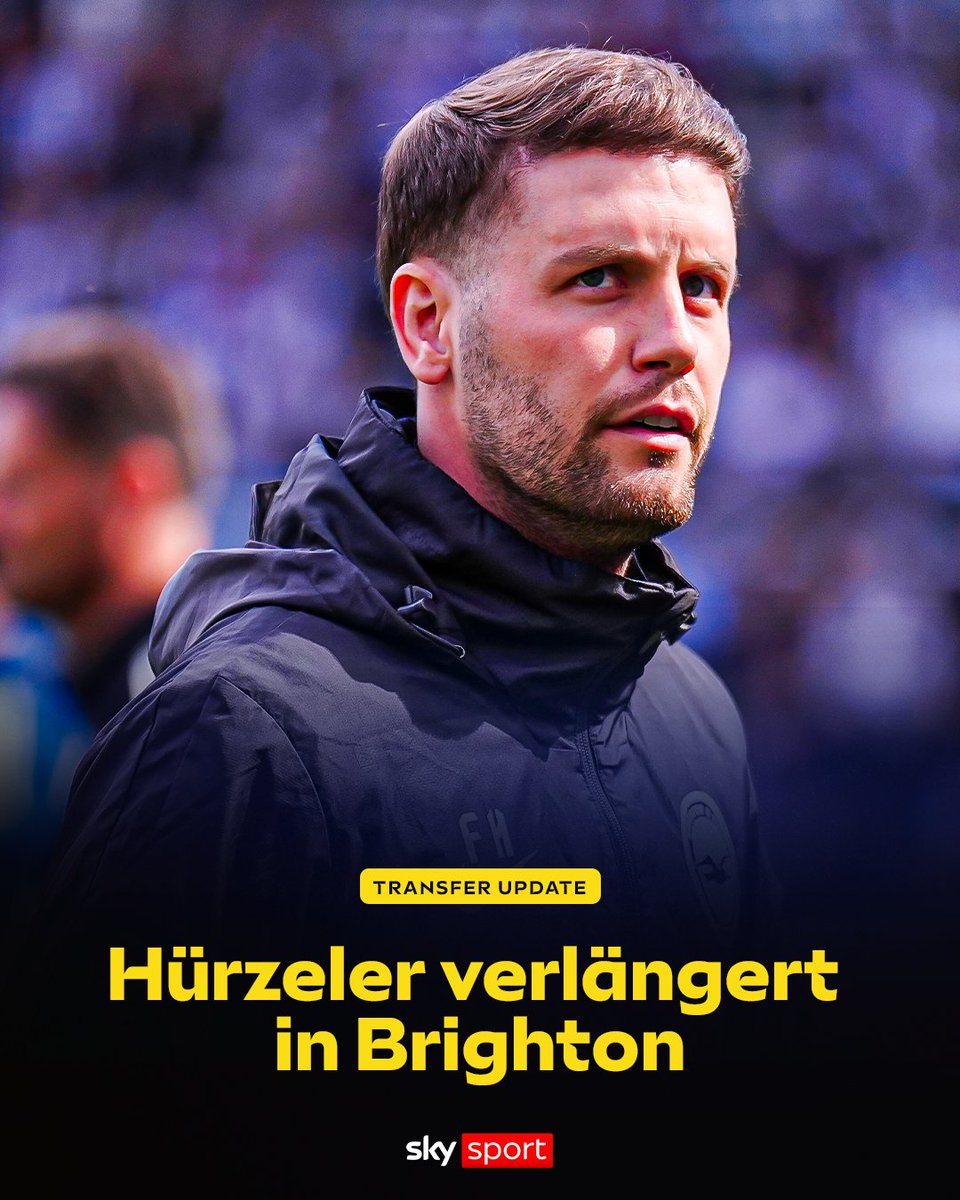 SkySportDE's tweet image. Nach exklusiven Sky Sport Informationen verlängert Fabian Hürzeler seinen Vertrag in Brighton. ✅ Der 33-Jährige erhält einen langfristigen Vertrag. Die Unterschrift soll zeitnah erfolgen. 

#SkyTransfer #Hürzeler #Brighton