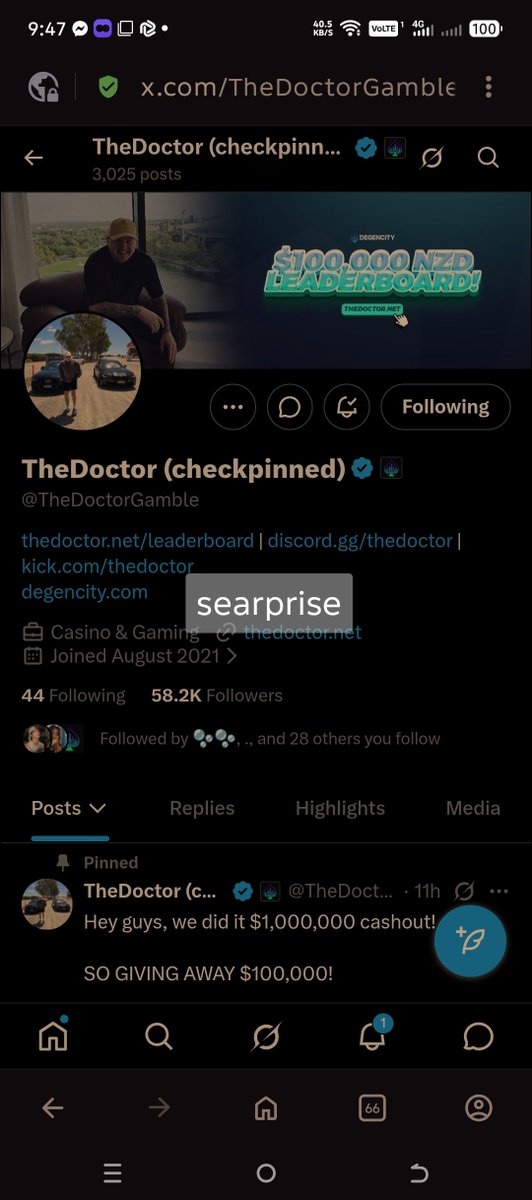 searprise tweet media