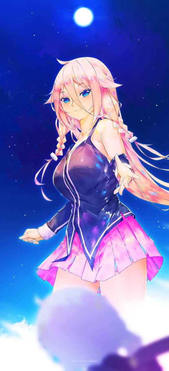 SongjiangCC's tweet image. 「さあ、親愛なる月かり、一緒に群星に行きましょう」

  ——IA

🖌️🌙🌌

#IA #イア #VOCALOID #イラスト #illustration #結月ゆかり
