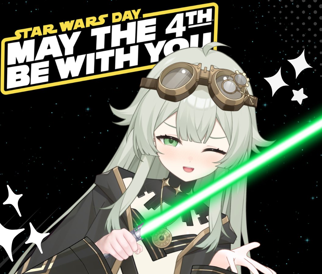 Fizz_Fix_It's tweet photo. WAH!!! Have a happy May the 4th Nerds //v//
#Vtuber | #ENVtuber | #Mayth4th https://t.co/HdQulothEp