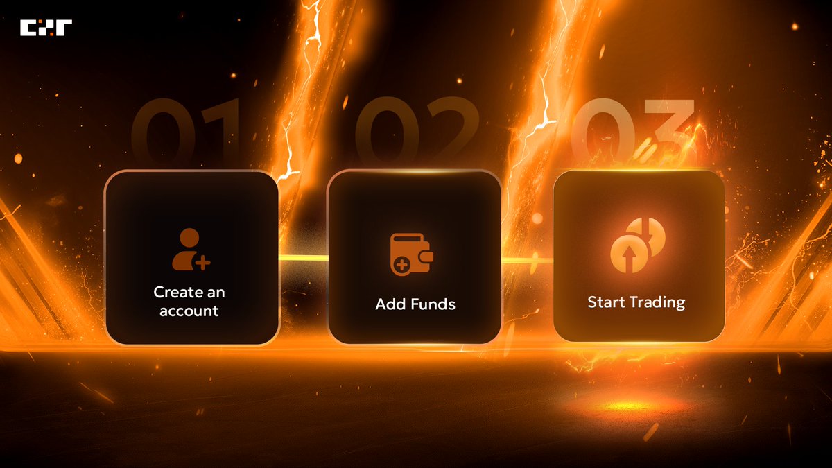 czrexchange's tweet photo. 1. Create an account.
  2. Add funds.
  3. Start trading.

Three steps → you’re in the market. https://t.co/mccYrEIn9Y