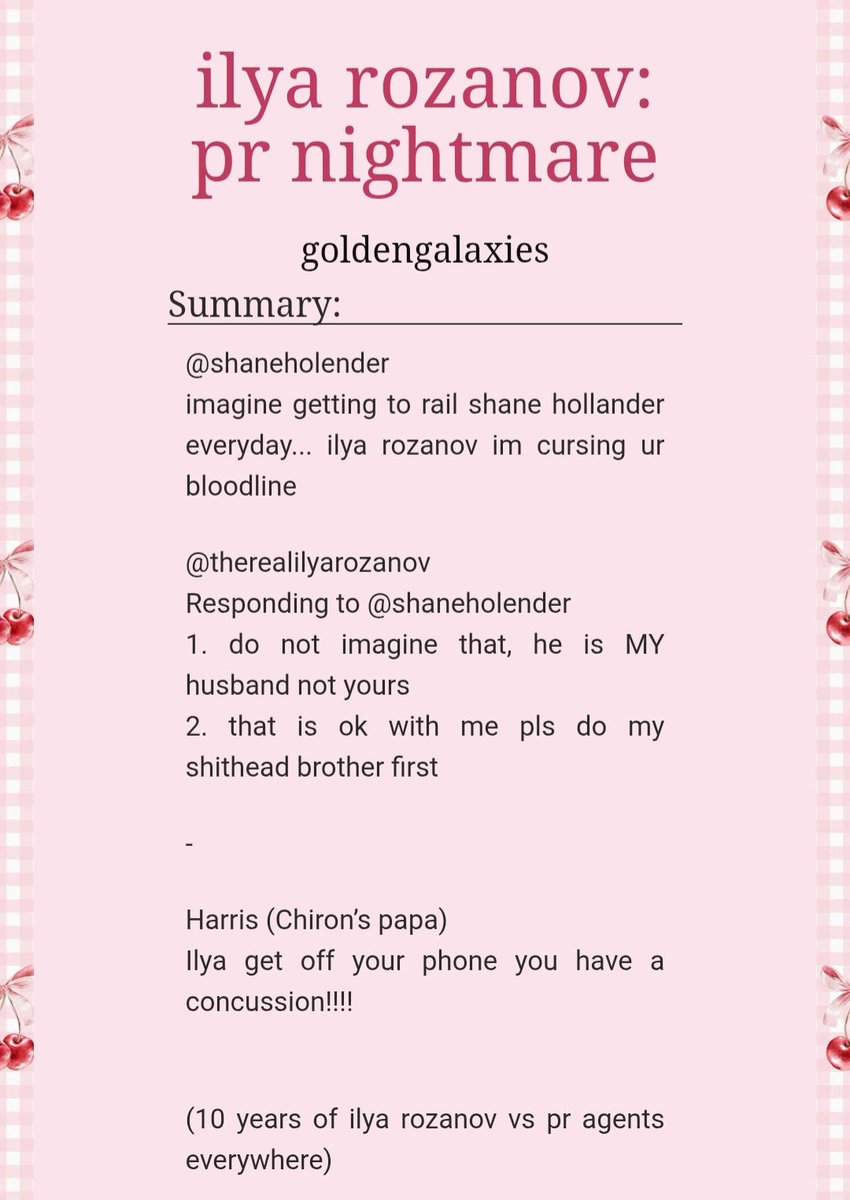 hollanov's ao3 spotlight tweet media