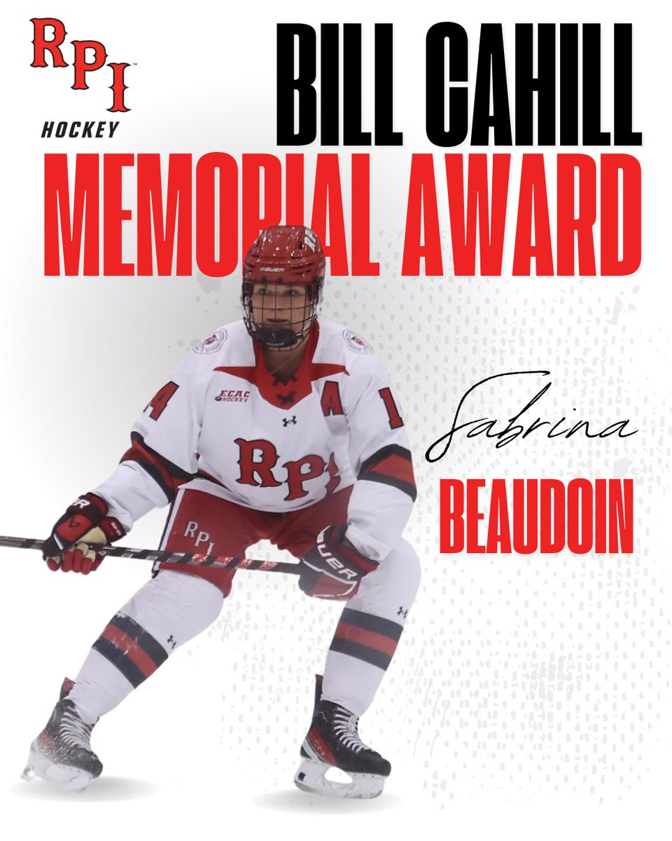 RPI_WHockey's tweet photo. Heart. Soul. Standard.
Sabrina Beaudoin is your Bill Cahill Memorial Award winner. #LIFTUP https://t.co/PzygFajMSz