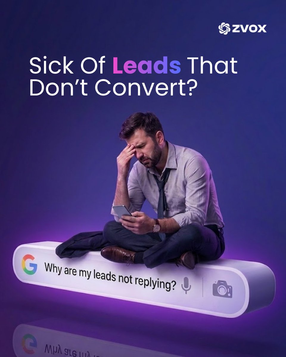 ZVoxAi's tweet image. The "No-Reply" cycle happens because you’re chasing history, not intent.

ZVOX stops it by delivering behaviorally validated shoppers at the exact moment of peak interest.

📧 hello@zvox.ai | DM us to unlock high-intent leads.

#InsuranceLeads #Insurance #ZVOX