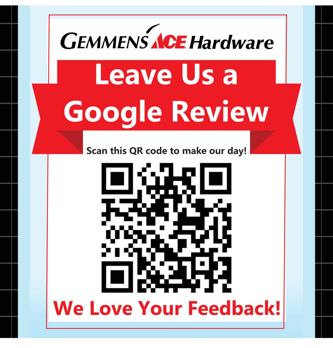 gemmen_s's tweet image. We grow from your feedback 💛 Share your thoughts on Google!

#CustomerLoyalty #AceHardware