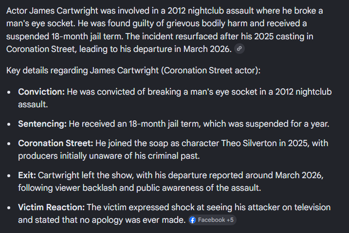 craftylesbian's tweet photo. @ThomasR14336083 @itvcorrie But also, I just continued reading comments and it makes sense why they want him off the show now that this info was revealed. https://t.co/2uRE246Dal
