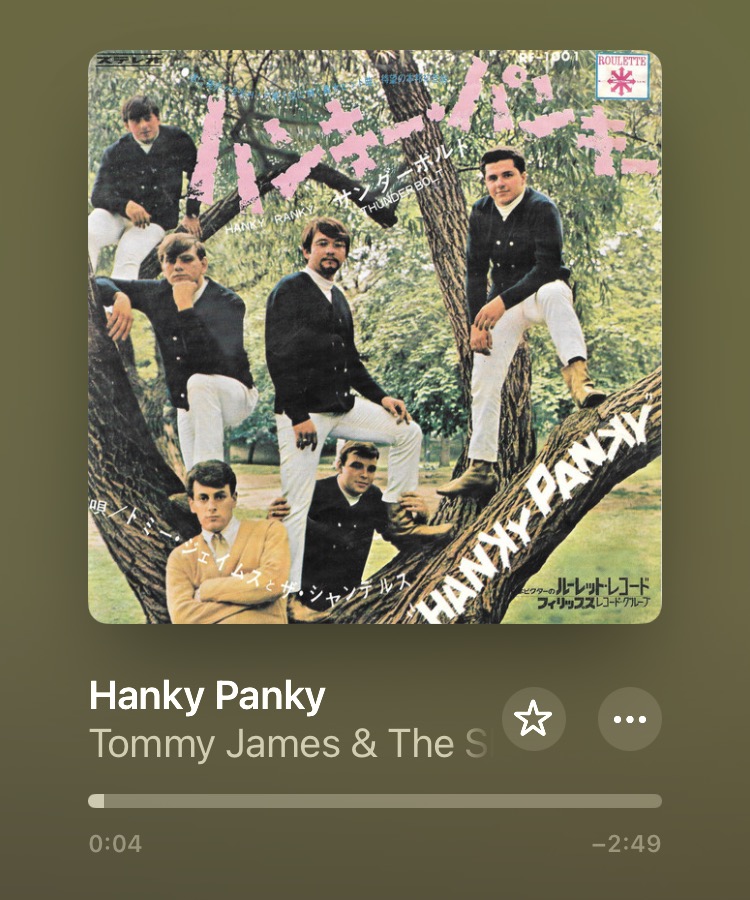ayumifever70's tweet image. 今日の一曲！
Hanky Panky/Tommy James &amp;amp; The Shondells (1966)
ツタヤでレンタルした「僕たちの洋楽ヒット DELUXE VOL. 2 1964-1969 」に収録。
声が若いし曲もやんちゃっぽくてかわいい。
#TommyJamesAndTheShondells
#60s
#GarageRock