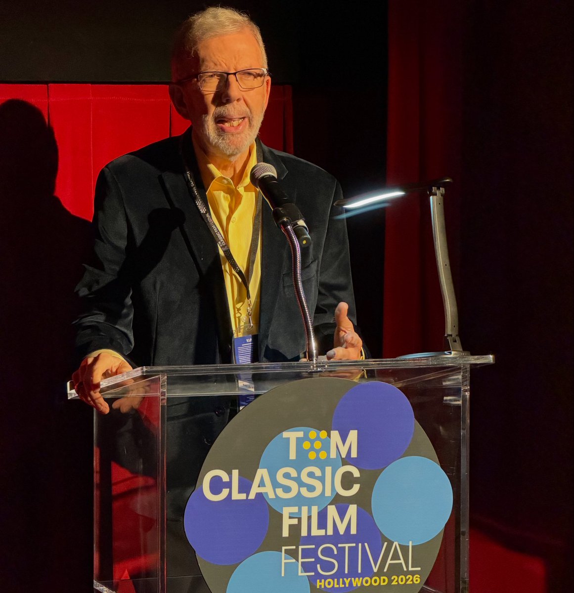 LoraStocker's tweet photo. Started day 4 at #TCMFF 2026 with a new-to-me film starring Spencer Tracy &amp; directed William A. Wellman - LOOKING FOR TROUBLE (1934). In his introduction, author, critic, &amp; film historian extraordinaire @leonardmaltin called the movie “breezy” which perfectly described it. https://t.co/3UuEIsZWib