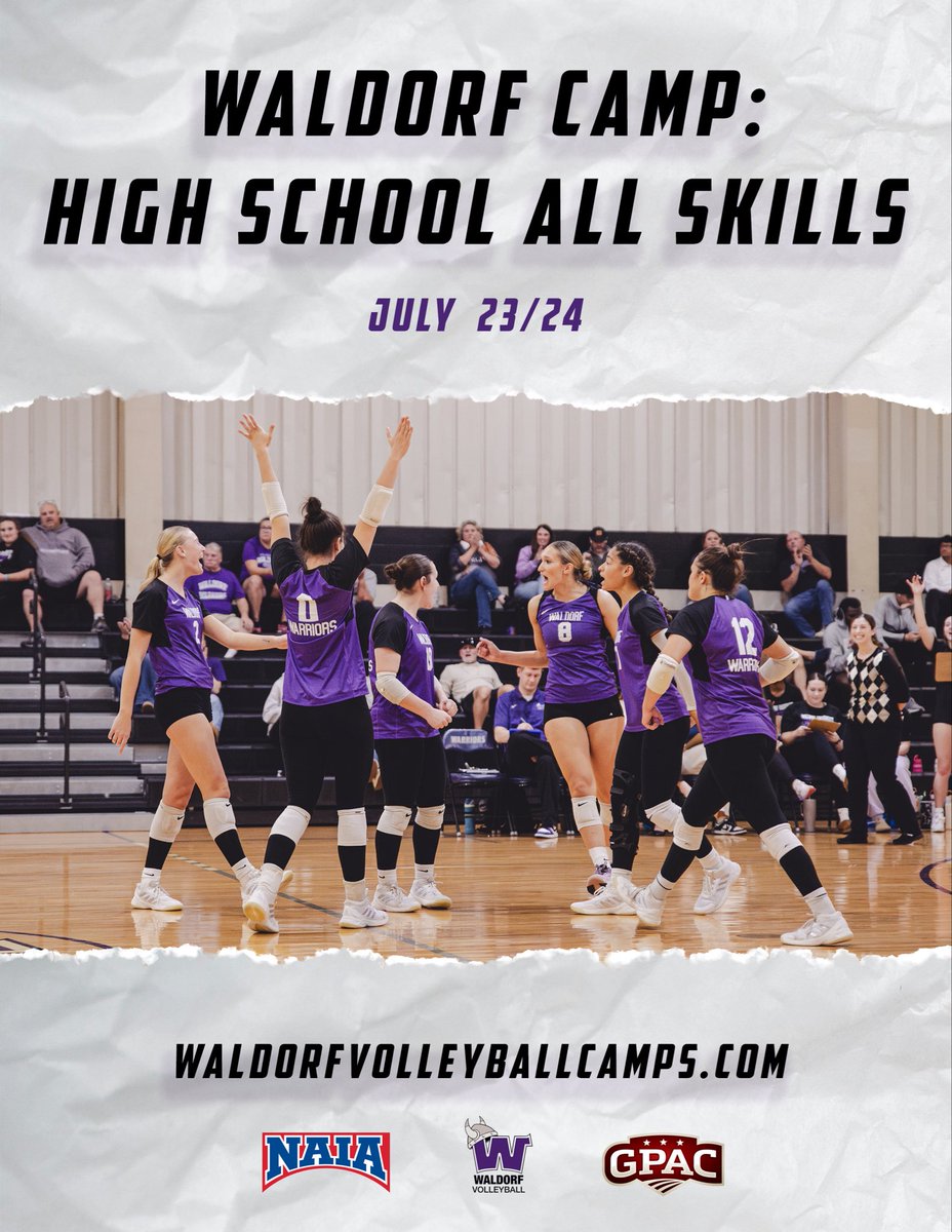 WaldorfVB's tweet photo. Waldorf Volleyball Summer High School All Skills Camp

July 23-24

Incoming 9th-12th Graders

Register today at https://t.co/9HaCT3UNts https://t.co/U6rI6z2vL1