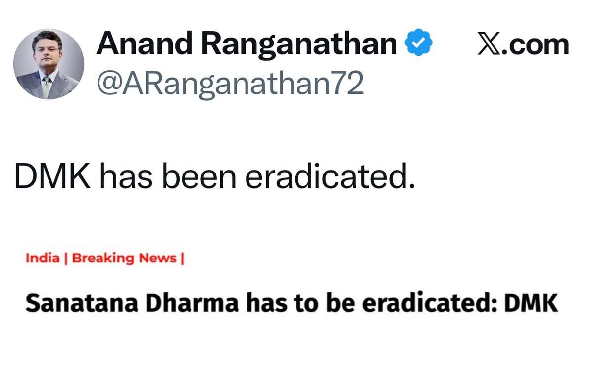 vaidya_anusha's tweet photo. Headline Update 🫡🙏🏻
#TamilnaduElections #DMK https://t.co/tVrbcxKeei