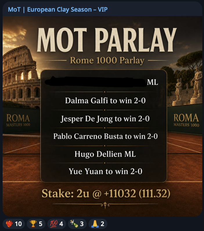 🏆 Money On Tennis 🏆 tweet media