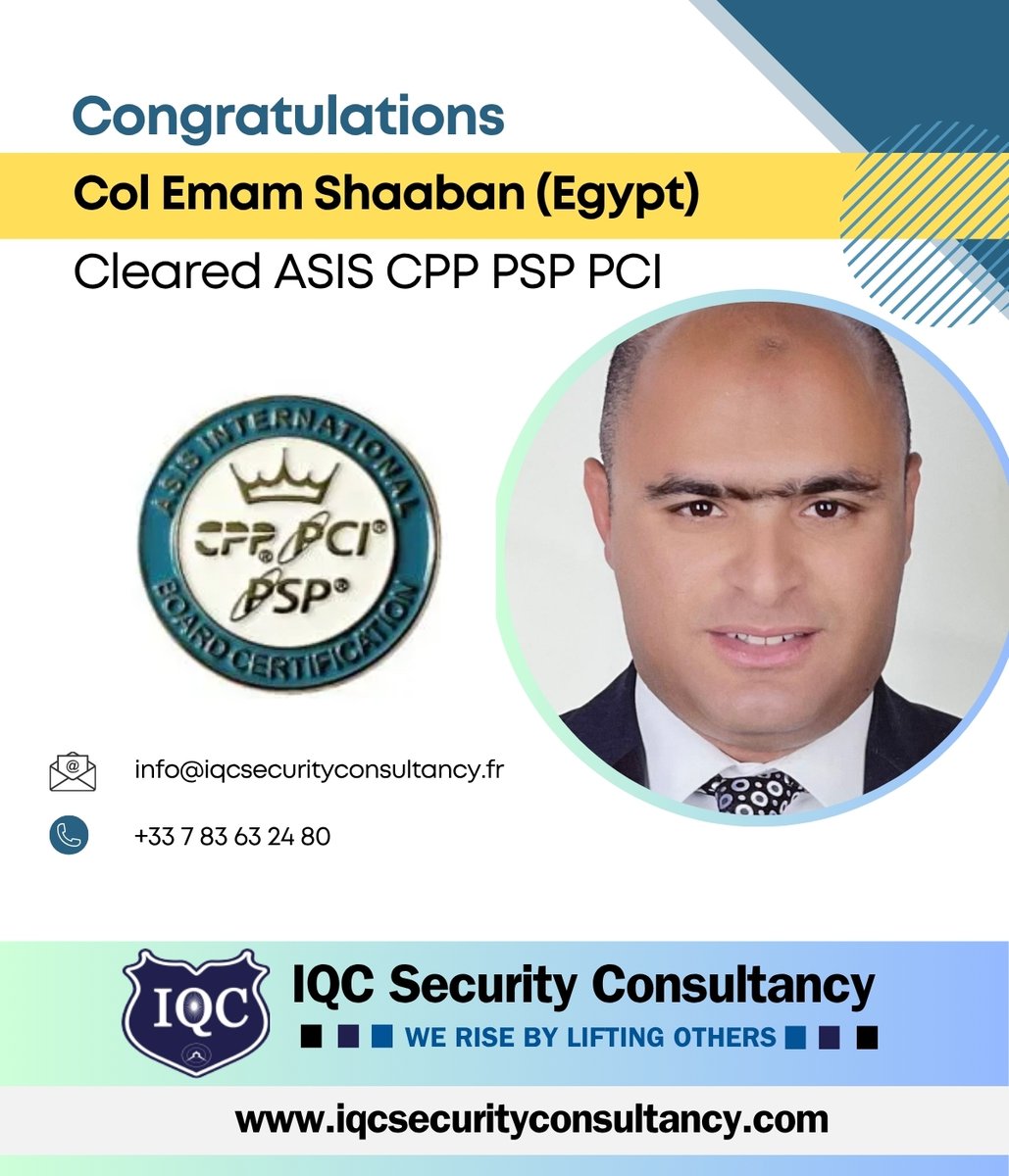 IQC Security Consultancy, France tweet media
