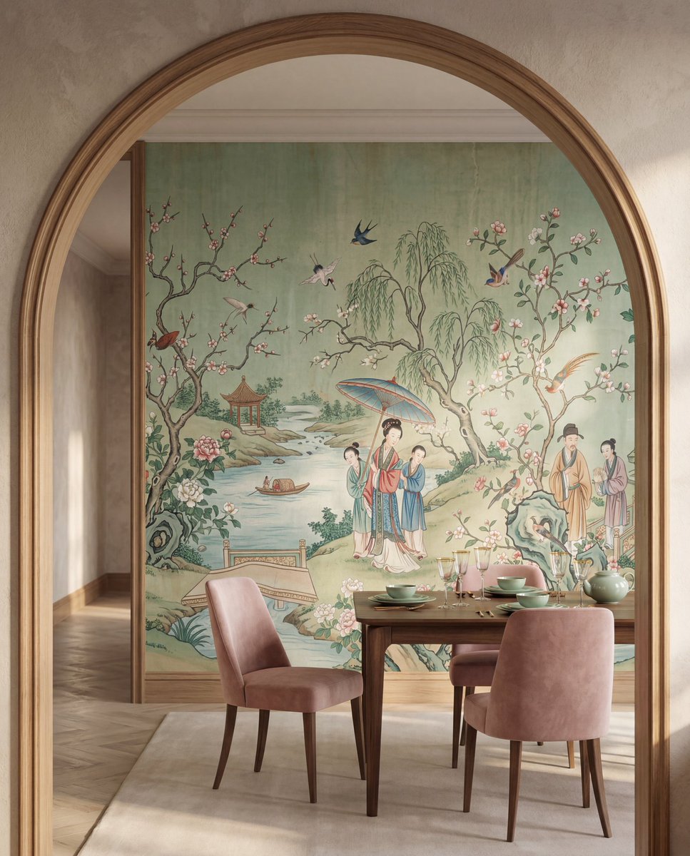 Xwallxwallpaper's tweet photo. Elegant Chinoiserie Landscape Wallpaper Mural with Asian Garden Wall Art
#WallpaperMural #ChinoiserieWallpaper #AsianGarden #WallMural #InteriorDesign #LuxuryWallpaper #HomeDecor #WallArt #WallpaperDesign #Chinoiserie #DecorInspiration #StatementWall https://t.co/bHiMjhYvxs
