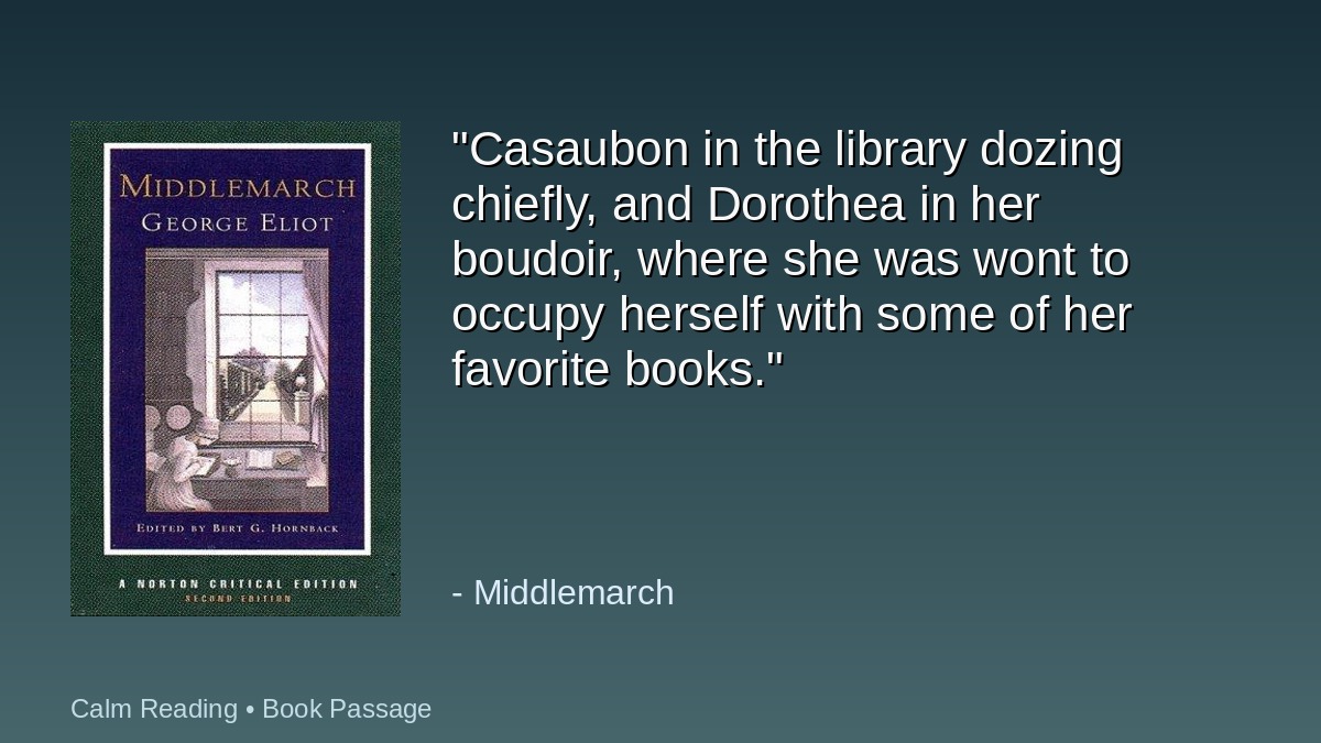 CalmRead85765's tweet image. "Casaubon in the library dozing chiefly, and Dorothea in her boudoir, where she was wont to occupy herself with some of her favorite books." - Middlemarch

#Reading #Books #CalmMind