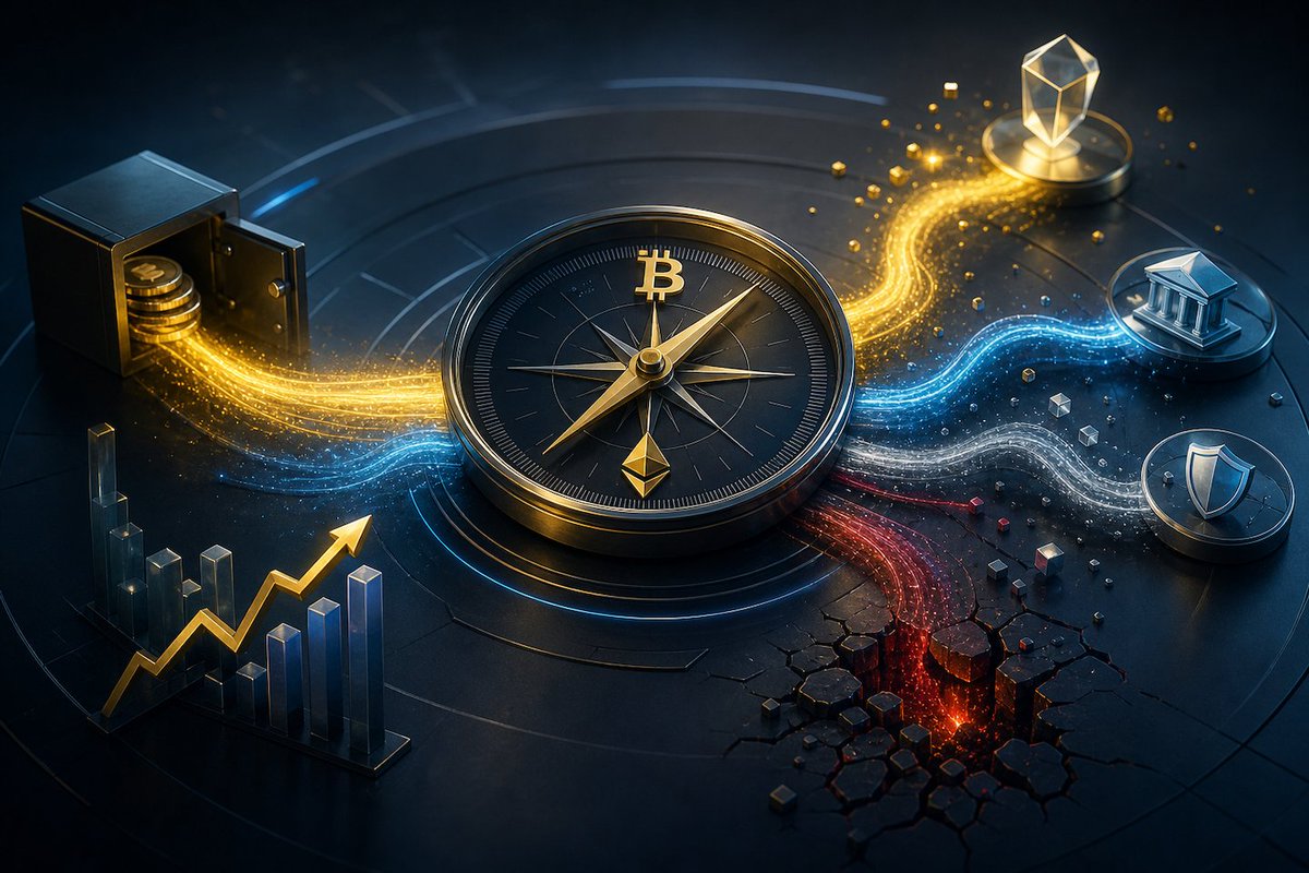 PortofinoTech's tweet photo. 🚀 𝗪𝗲𝗹𝗰𝗼𝗺𝗲 𝘁𝗼 𝘁𝗵𝗲 𝗣𝗼𝗿𝘁𝗼𝗳𝗶𝗻𝗼 𝗠𝗶𝗻𝘁!

𝗙𝗹𝗼𝘄𝘀 𝗮𝗿𝗲 𝗯𝗮𝗰𝗸, 𝗯𝘂𝘁 𝗵𝗶𝗴𝗵𝗹𝘆 𝘀𝗲𝗹𝗲𝗰𝘁𝗶𝘃𝗲.
  • BTC is approaching $80K, supported by a clear pickup in volumes and ETF flows.
  • ETH continues to hold its range with steady demand.
  • ZEC, HYPE and MEGA attracted participation, while stablecoins and institutional rails continue to scale.

Read the full story: 👉https://t.co/NlbL9d9cCG

#crypto #liquidity #bitcoin #ethereum #marketstructure