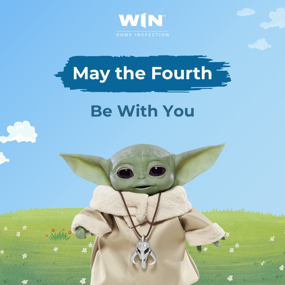 WINHomeInspect's tweet photo. May the Fourth be with you! 
Bringing the force to your home inspection.

#MayTheFourtheBeWithYou #WINHomeInspection https://t.co/Ka8PiWZv0m
