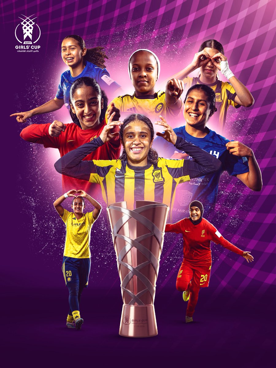 saff_wfd's tweet photo. 4️⃣ فـــرق 🤩
يستعدون .. لمهمة حصد اللـقـب 🏆

🗓️ الجمعة، 8 مـايـو موعدنا! 👏🏼
#كأس_الاتحاد_للناشئات https://t.co/2Sez2X5JlE