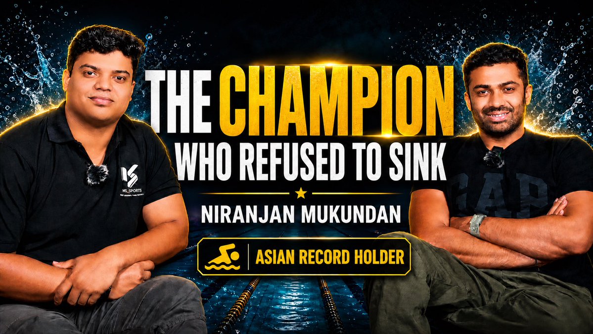 sagarrai_kibi's tweet image. Born with spina bifida. 17+ surgeries before his teens. Today, an Asian record holder.
                                                          
Niranjan Mukundan didn't just refuse to sink, he taught a generation how to swim against the current.

New episode out now on KIBI