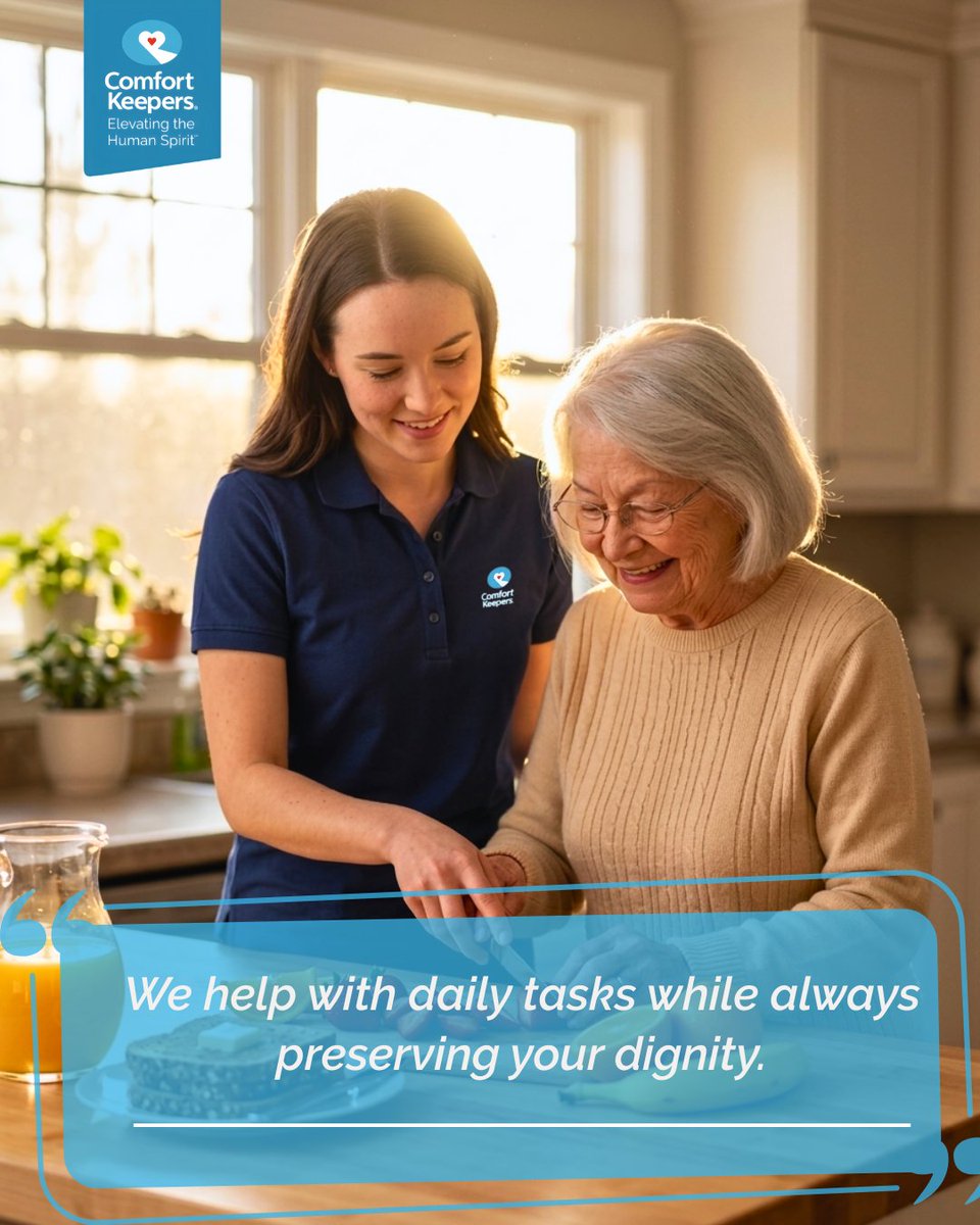 ckdunkirk's tweet image. We support everyday routines with care and respect, ensuring independence is honored while helping with daily tasks so you feel safe, valued, and confident at home. 

Contact us: (443) 842-7300

#DignityInCare #HomeSupport #SeniorCare #RespectfulCare #AgingWell
