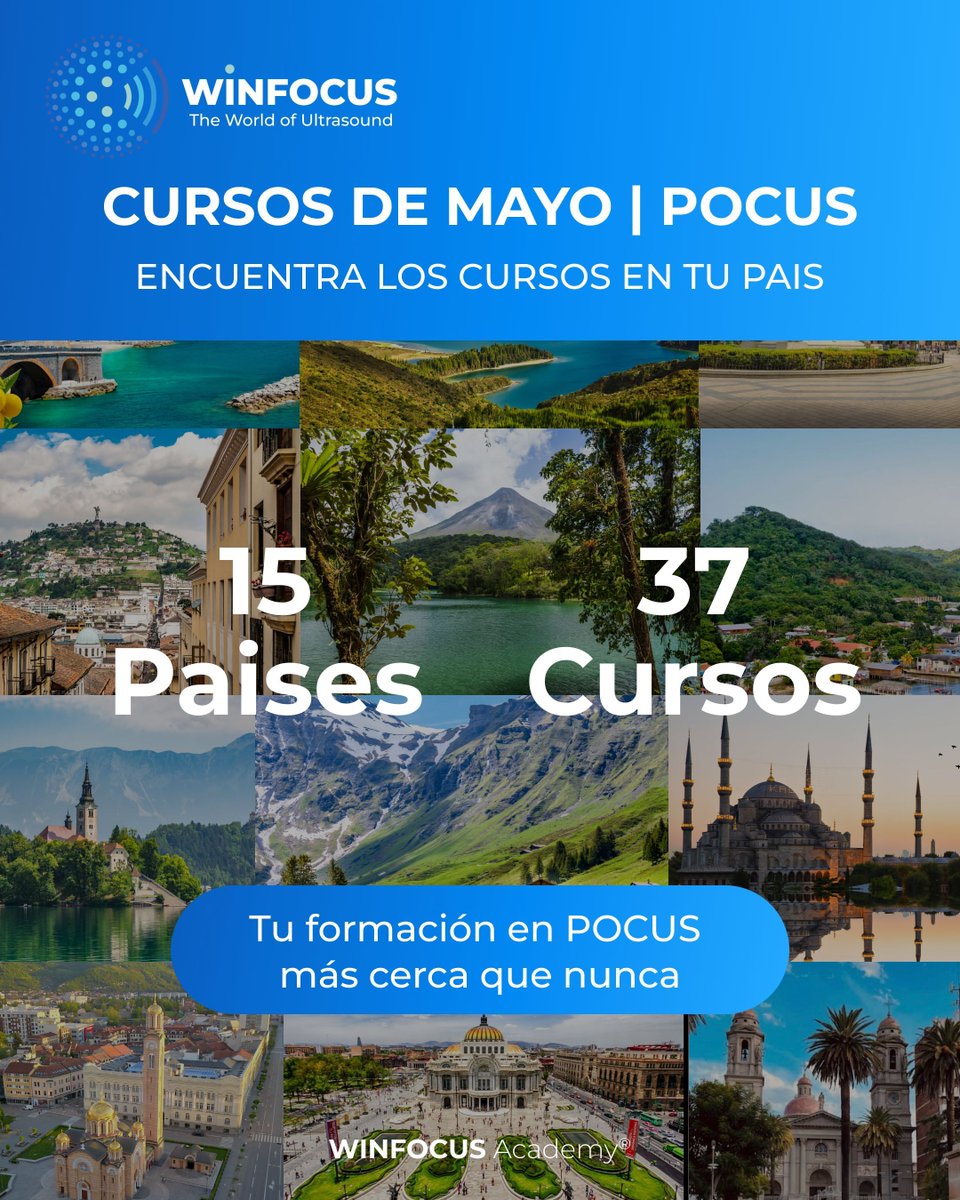 WINFOCUS's tweet photo. 37 courses. 15 countries. One global POCUS experience. 🌍

This May, we’re bringing hands-on training closer to you than ever.

Find your city, secure your spot, and take your skills to the next level.

⚡ Don’t miss your POCUS course this May.
🔗 https://t.co/wLRWqAwwKX https://t.co/YQFXQ90Qy2