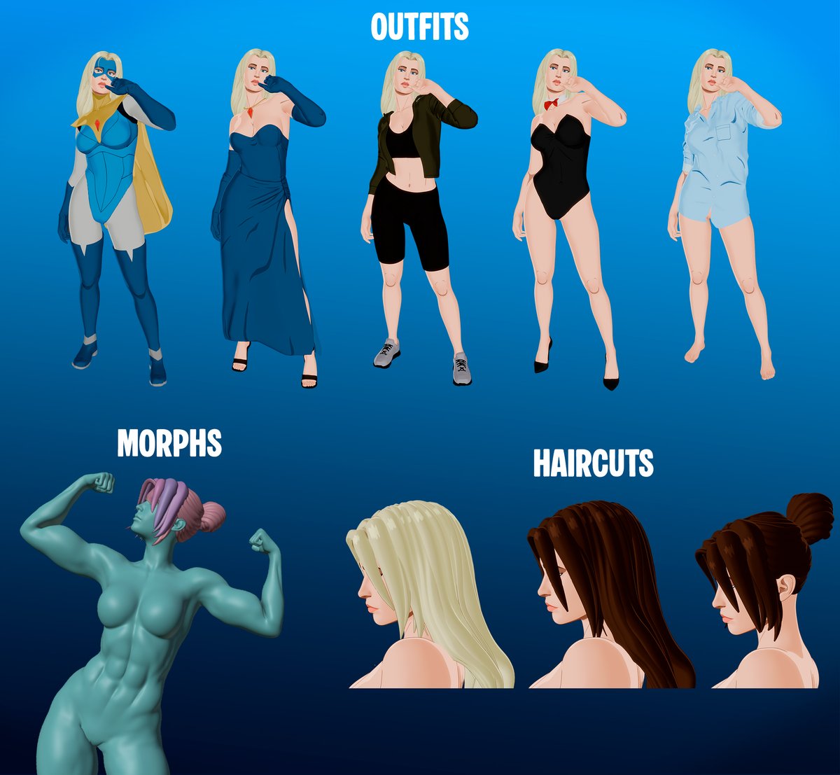DiS0DS's tweet photo. Don't know why but patreon makes Blonde Blazer preview blurry... 

#BlondeBlazer #Dispatch #Blender #dispatchfanart https://t.co/Uz3iHaQWon