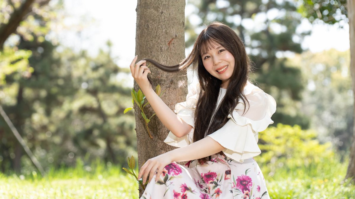 shiberian_c's tweet image. 大きい公園にて、もえさん #もえ #モデル #ポートレート