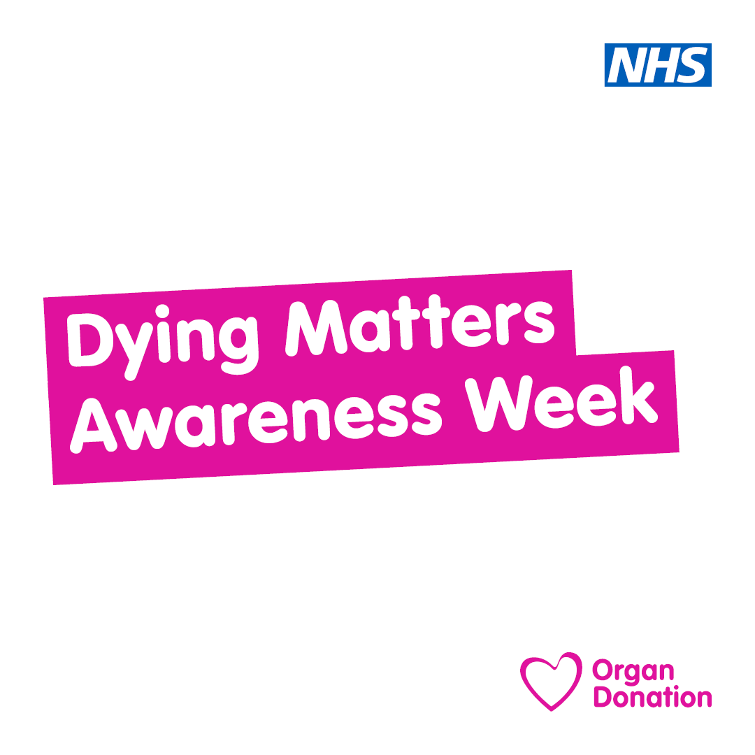 NHSOrganDonor's tweet photo. Monday May 4th starts #DyingMatters Awareness Week 2026. Join @hospiceuk to break stigma, talk openly, and register as an organ donor. 

#DyingMatters #DyingMattersWeek #HospiceUK #OrganDonation #CorneaDonation https://t.co/mF64qRPTLf