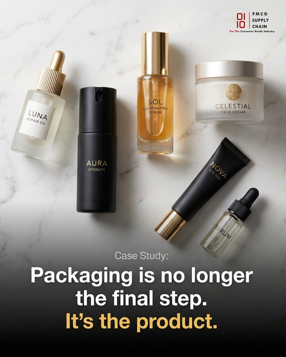 FmcgSupplyChain's tweet image. Packaging isn’t the final step anymore — it’s the strategy.

It now drives positioning, experience, sustainability, and cost.

In 2026, the edge isn’t better design — it’s scalable packaging systems.

#FMCG #Packaging #SupplyChain
