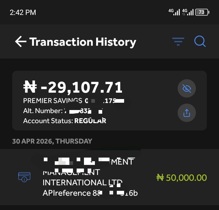 Mr_macso's tweet photo. @iamopsy_ @myaccessbank kindly explain why my account is on a minus with zero knowledge on what it is for and I just found out when I transferred money to my account? Why was over 79,000 removed from my account? What is it for? https://t.co/qAUGMinkMb