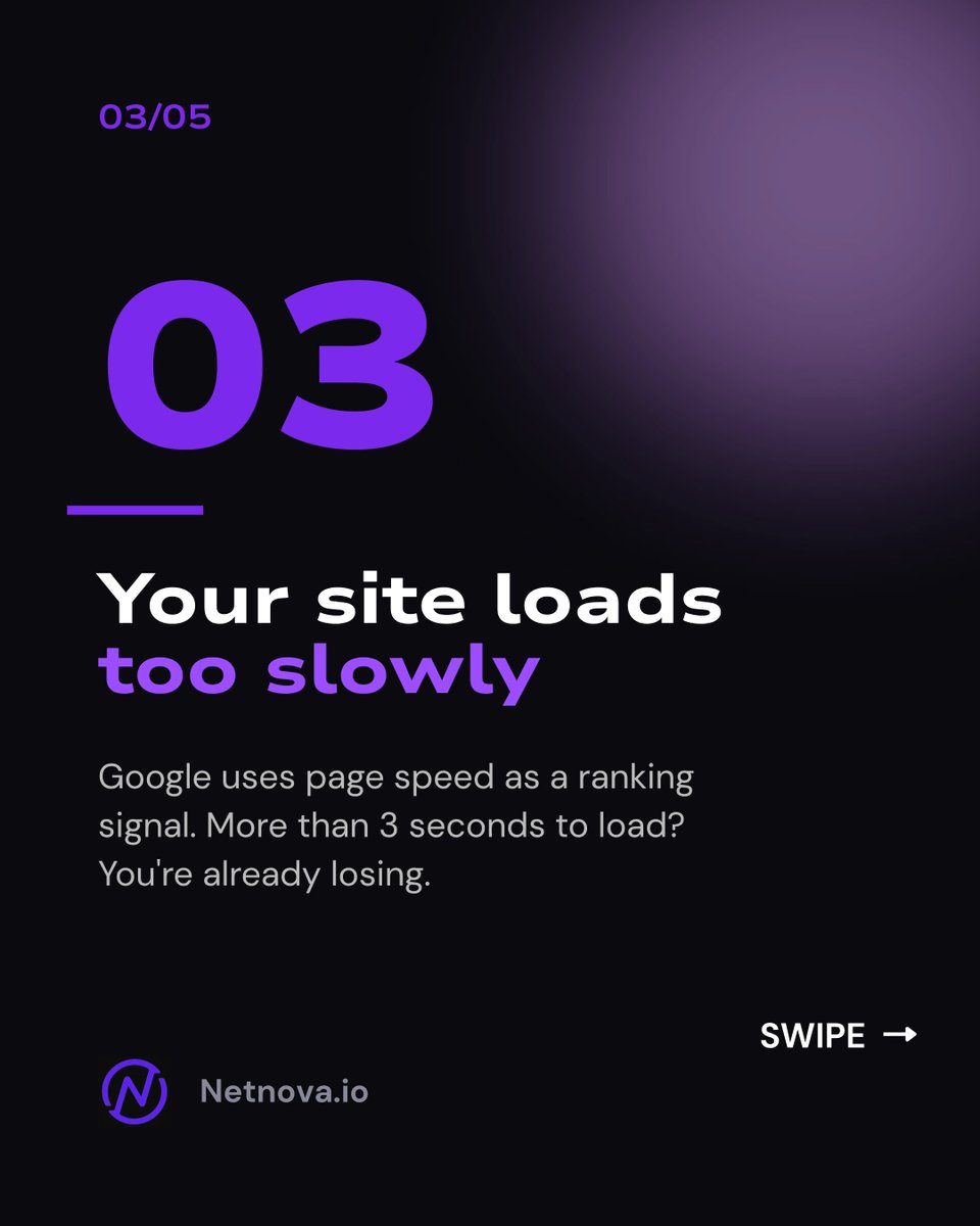 netnovaio's tweet photo. Most sites are invisible—SEO wasn’t in the plan.
5 mistakes killing rankings. Save this.
Built to be found, not just look good. Link in bio.
#SEO #WebDesign #DigitalMarketing #Netnova https://t.co/VE6Uj5KYh1