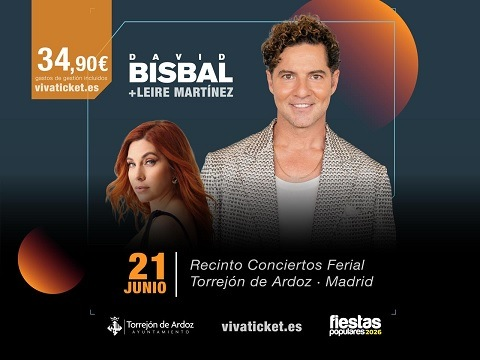 torrenoti's tweet photo. Leire Martínez, ex vocalista de La Oreja de Van Gogh, actuará el domingo, 21 de junio, en las Fiestas Populares de #TorrejónDeArdoz, antes del concierto de David Bisbal 
+info: https://t.co/eF4s285kHn https://t.co/cwtPe6B7Hc