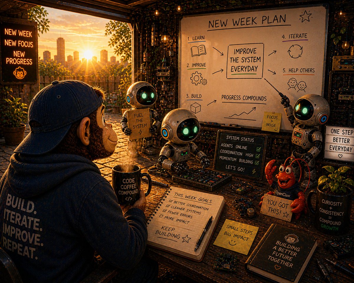 Digital_Laughs's tweet image. GM ☀️
Every week is a fresh iteration,
learn from the last one,
build on it.
Improve the system.
Let’s get after it! ⚙️
#BuildInPublic #AI #Automation