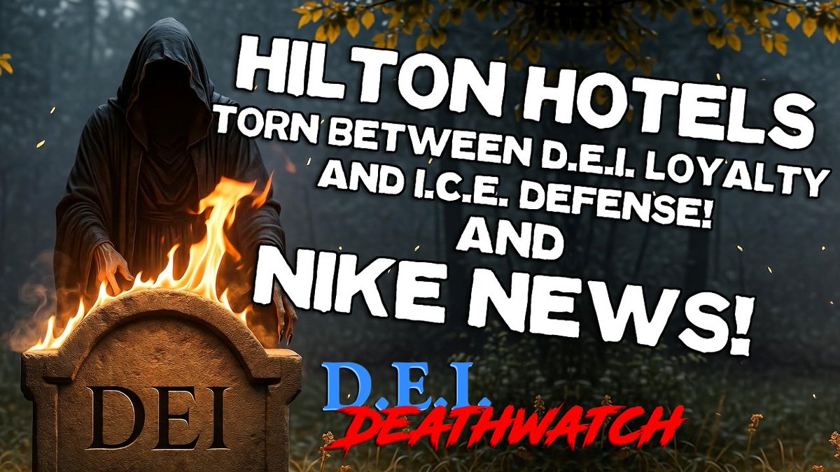 Scribe_Light's tweet image. #DEIDeathwatch! 12:30pm P/3:30pm E! @HiltonHotels walks the line between #DEI loyalty and @ICEgov defense! New analysis on the @USEEOC v. @Nike strategy! And @realDonaldTrump encouraging DEI Whistleblowers! Like &amp;amp; Share! youtube.com/watch?v=vNohQD…