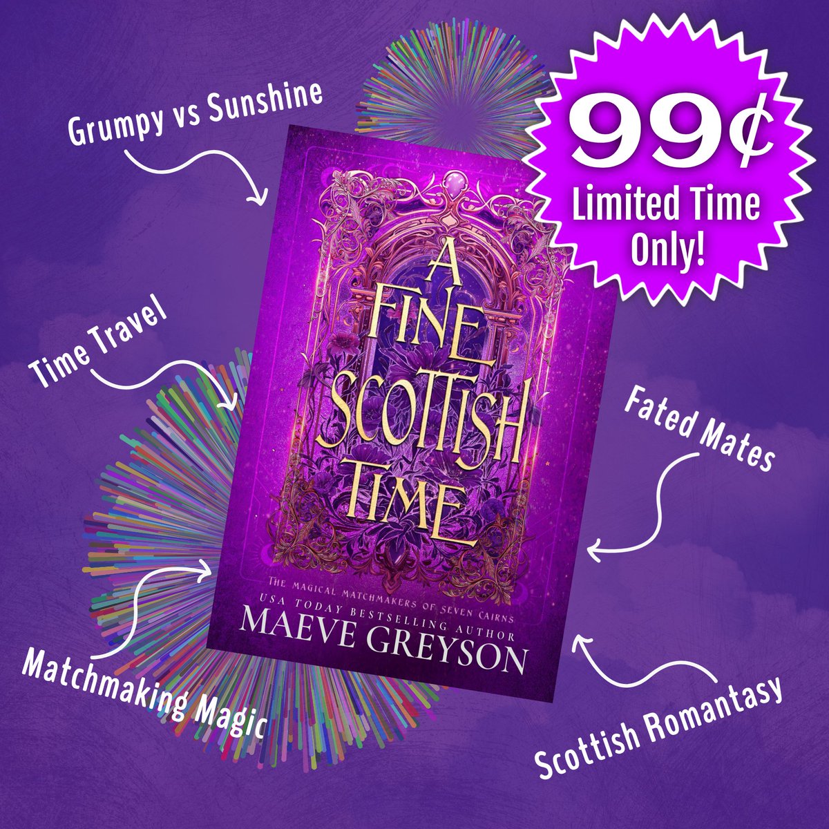 maevegreyson's tweet photo. If you haven't read A Fine Scottish Time, now's a great "time" to read it. On sale for 99¢ for a limited time!

https://t.co/DmdnSvEvRI https://t.co/d3hGJQPHTv