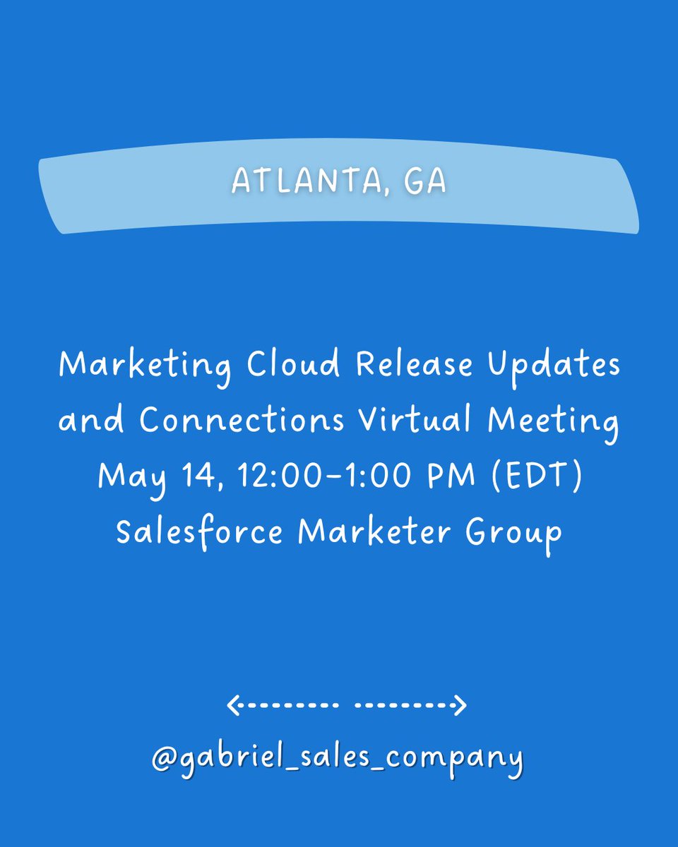 GS_Social's tweet image. Discover the power of the Salesforce platform with free networking and educational resources!

Join meetups and virtual events—local, and global. 

Register at trailblazer.me

DM for help! @CarolSpringer 

#Salesforce #TrailblazerCommunity #SalesforceEvents