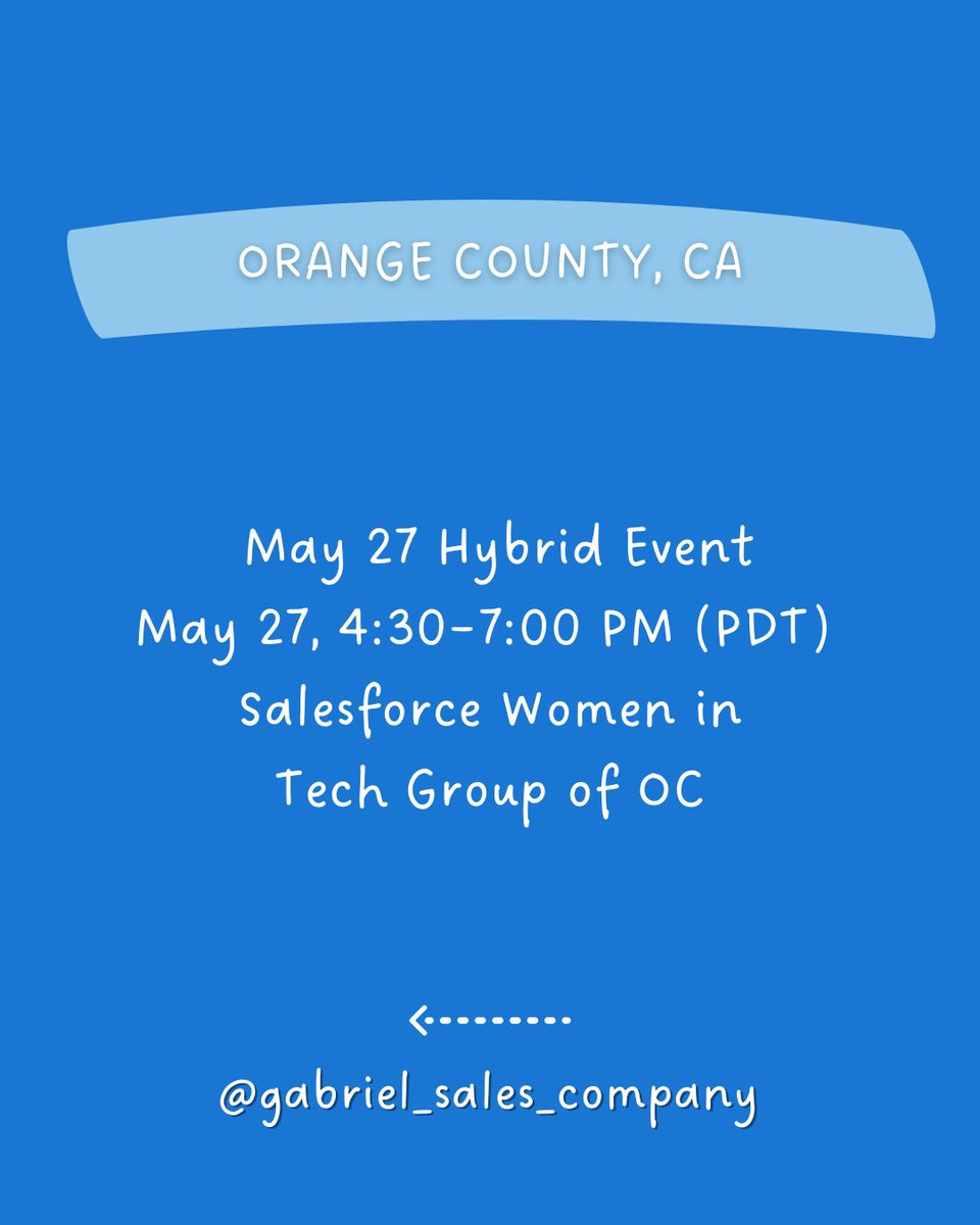 GS_Social's tweet image. Discover the power of the Salesforce platform with free networking and educational resources!

Join meetups and virtual events—local, and global. 

Register at trailblazer.me

DM for help! @CarolSpringer 

#Salesforce #TrailblazerCommunity #SalesforceEvents