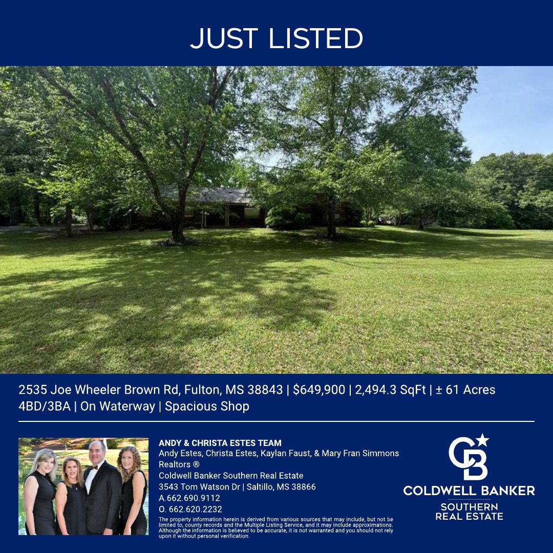 CBSouthern1's tweet photo. Check out these #amazing new listings in #Golden, #Corinth, #Fulton, and #Tupelo. https://t.co/XfapW6i0Un