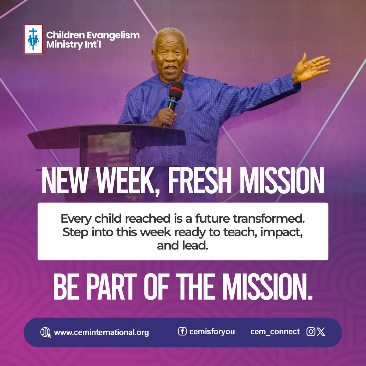 cem_connect's tweet photo. It’s a new week, let the mission continue 🔥
Reaching children, planting the Word, and raising lives for Christ—that’s the heartbeat of Children Evangelism Ministry (CEM).

This week, don’t hold back.
Impact a child. Shape a future.

Are you ready to make an impact this week? Comment below 👇
.
.
.
#CEM #NewWeek #ChildEvangelism #KingdomWork #ImpactLives #RaiseThemRight