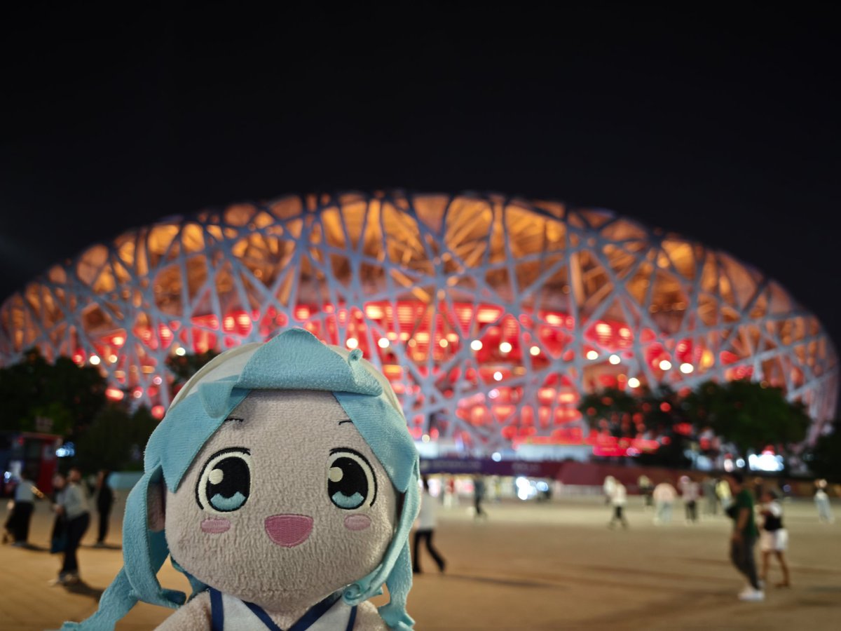 イカちゃん in Beijing Olympic Center #イカ娘 #イカちゃん