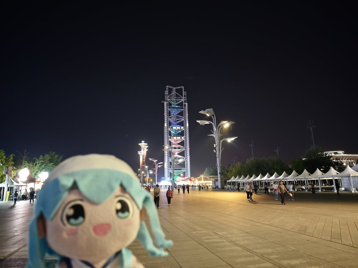 イカちゃん in Beijing Olympic Center #イカ娘 #イカちゃん